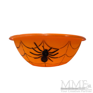 Halloween orange plastic bowl